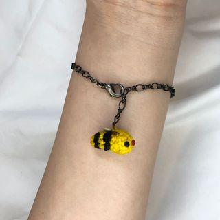 小蜜蜂毛呢手鍊