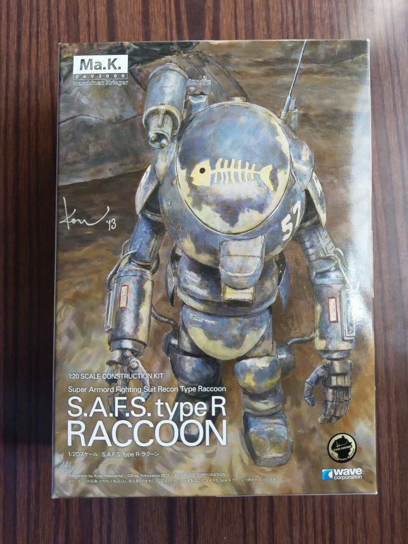 現貨全新Ma.K 橫山宏1/20 Wave SAFS Recon Type R Raccoon 科幻模型 