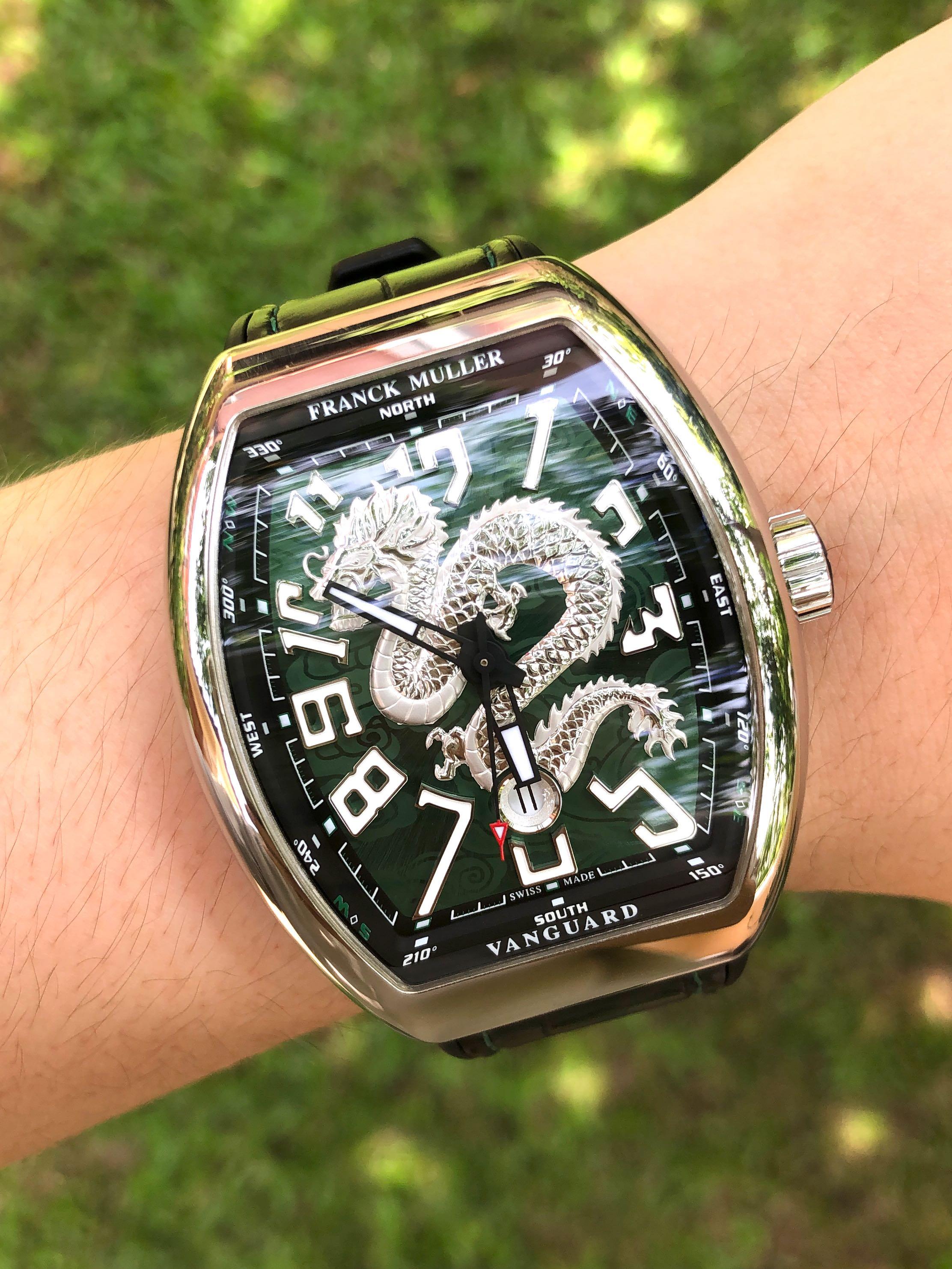 SOLD Green 188 PCS Franck Muller Dragon King Vanguard