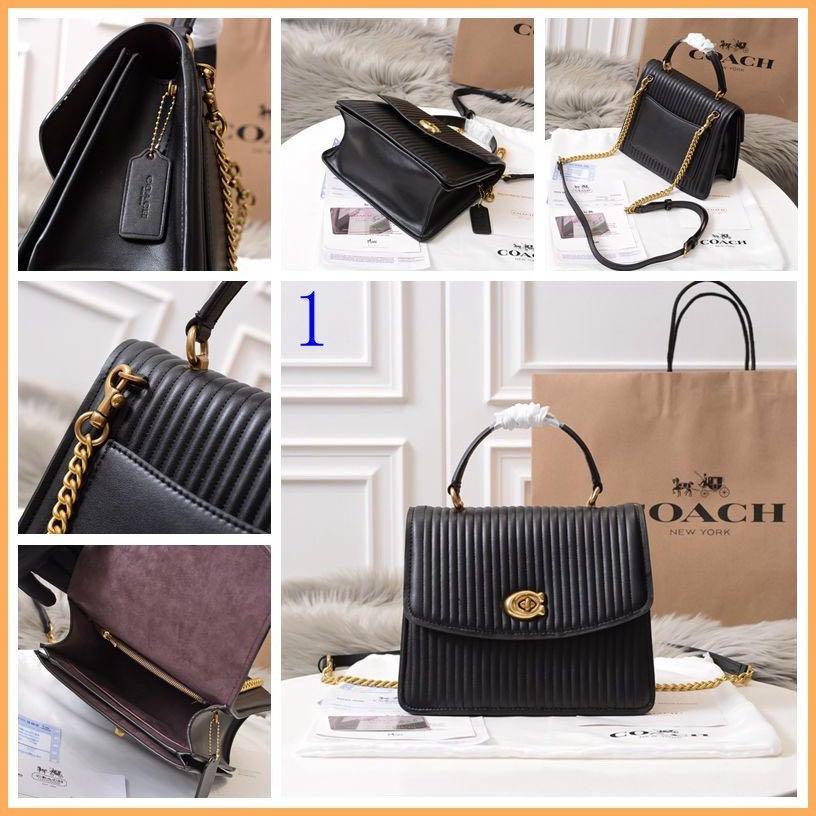 Coach parker quilted black sales