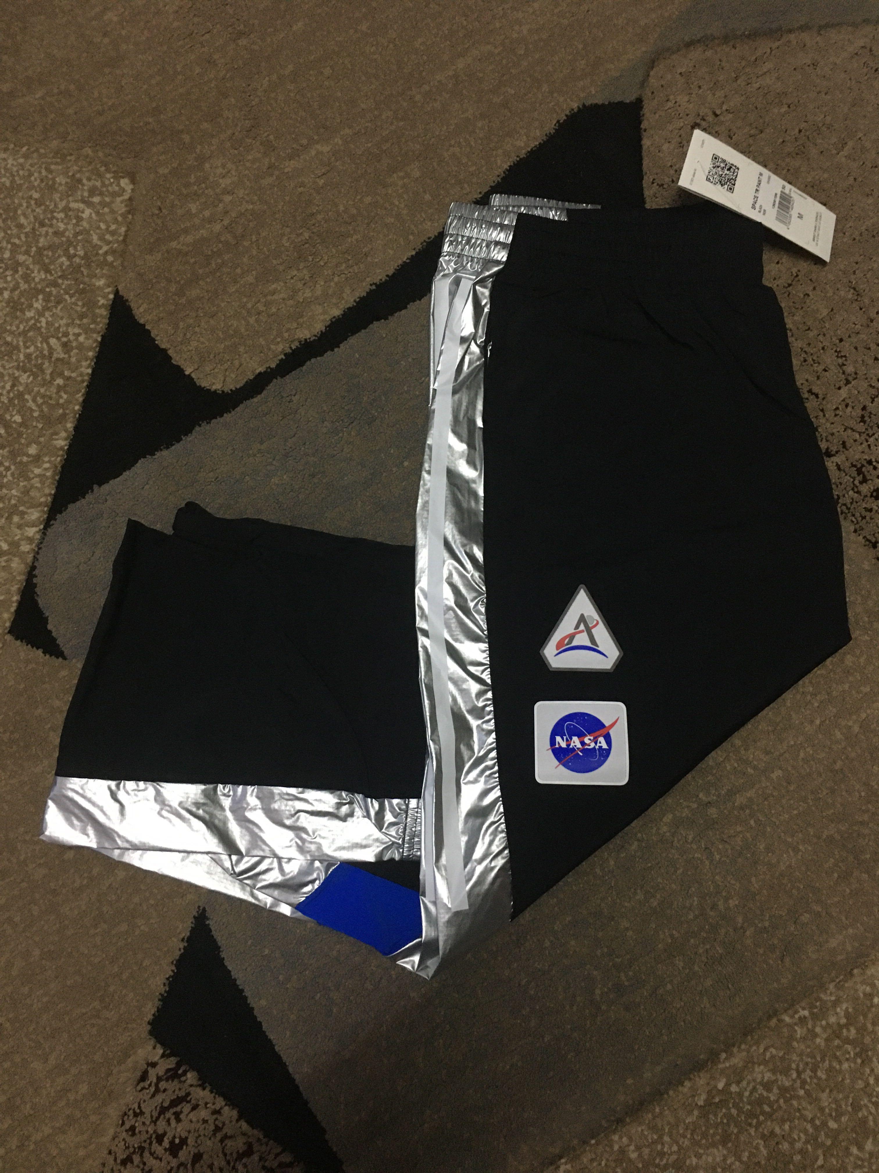 Adidas own the run space race track pants, Men's Fashion, Bottoms, Joggers  on Carousell
