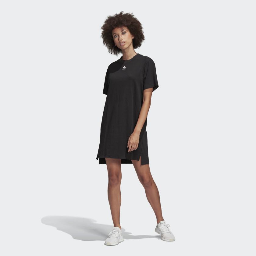 Adidas trefoil dress black Clearance