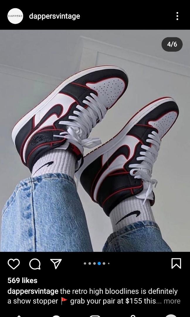 jordan 1 mid bloodline