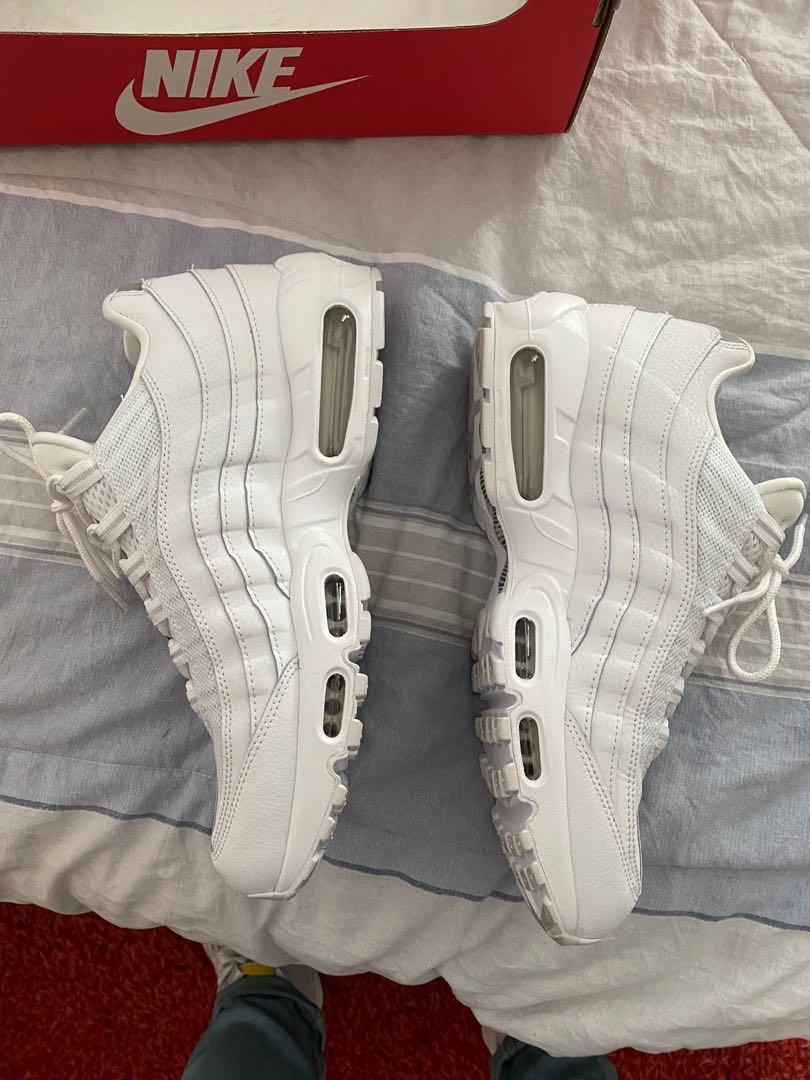 Air max 95 pure platinum all white