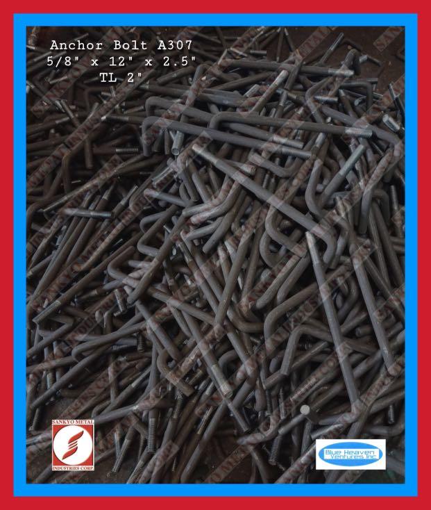 ASTM A307 Anchor bolt L type, Commercial & Industrial, Construction