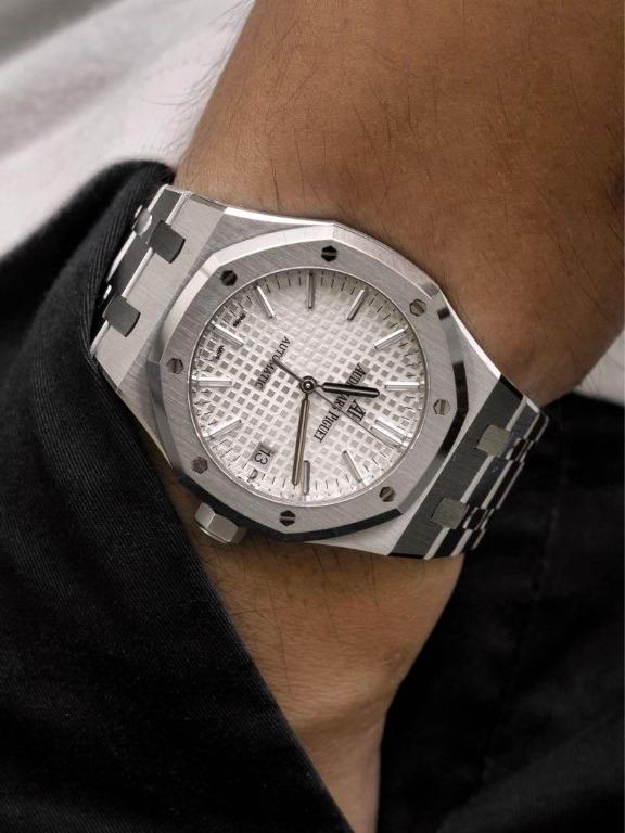 Audemars Piguet Royal Oak 37mm 15450ST AP 15450 White Silver