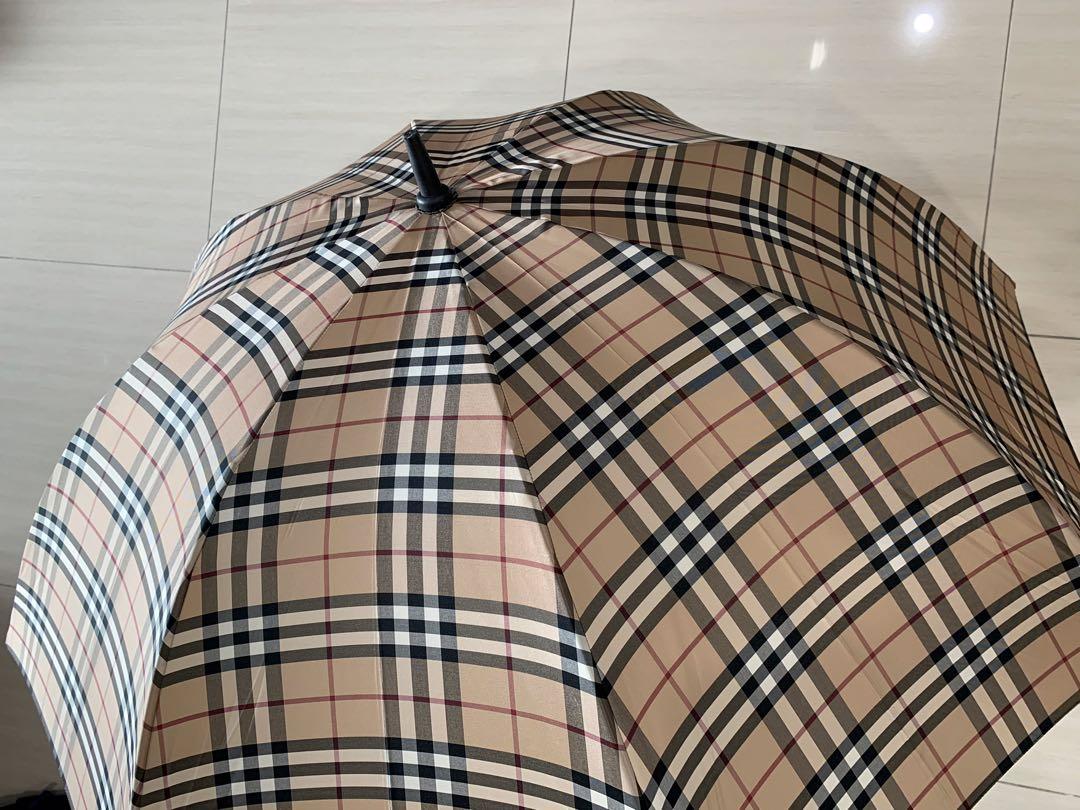 Authentic Burberry umbrella large size vintage check design, Luxury,  Accessories on Carousell