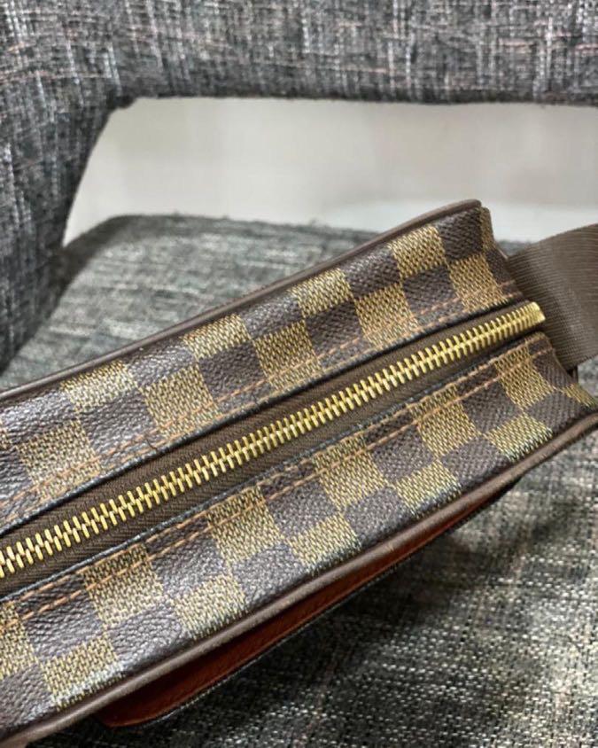 AUTHENTIC LOUIS VUITTON OLAV SLING BAG DAMIER EBENE DATECODE:LM0095  (LV2036), Luxury, Bags & Wallets on Carousell