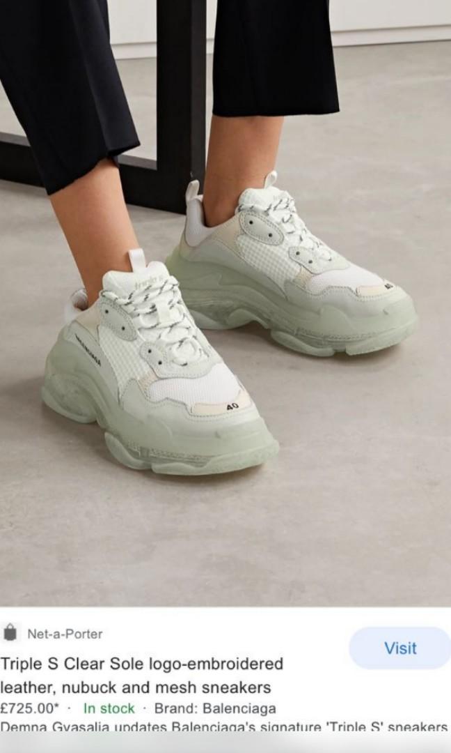 Balenciaga sneakers triple s clear sole clearance
