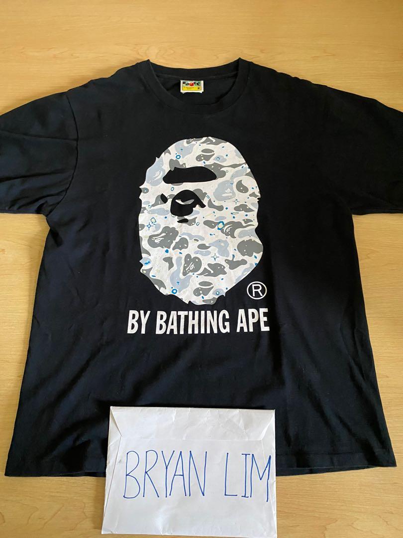 Bape GID Glow in the Dark Big Ape Head Tshirt Tee Shirt Men s