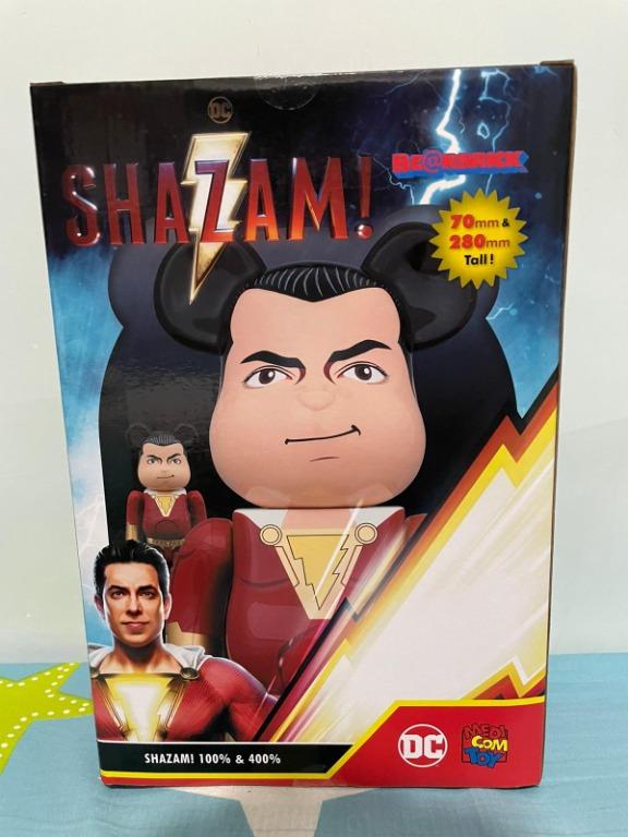 Bearbrick 400%+100% SHAZAM 沙贊, 興趣及遊戲, 玩具& 遊戲類- Carousell