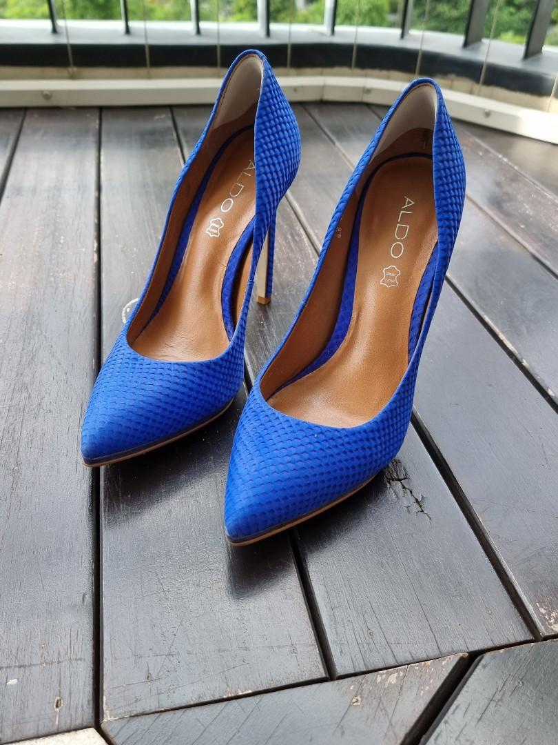 Aldo royal blue heels deals