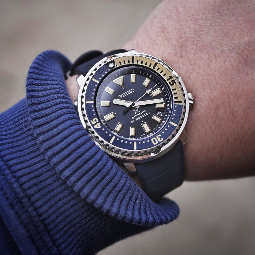 Instock) BNIB SEIKO Prospex Mini Tuna Safari Edison Solar powered SUT403P1  SUT403 Blue Dial Blue Rubber StrapMen's Watch, Men's Fashion, Watches &  Accessories, Watches on Carousell