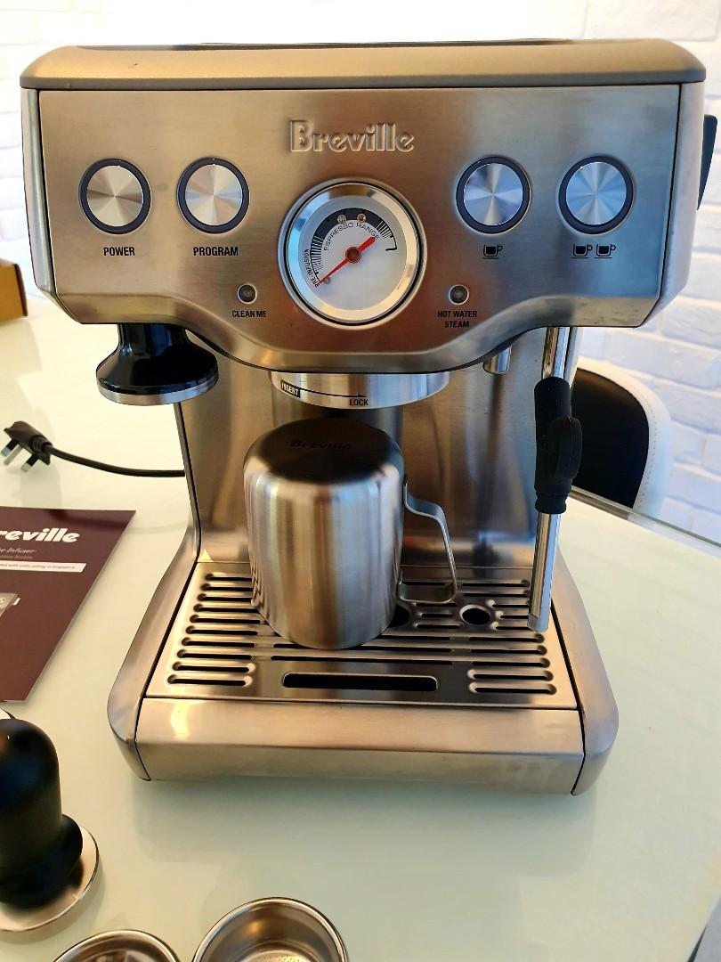 Breville Infuser espresso coffee machine + warranty + free grinder