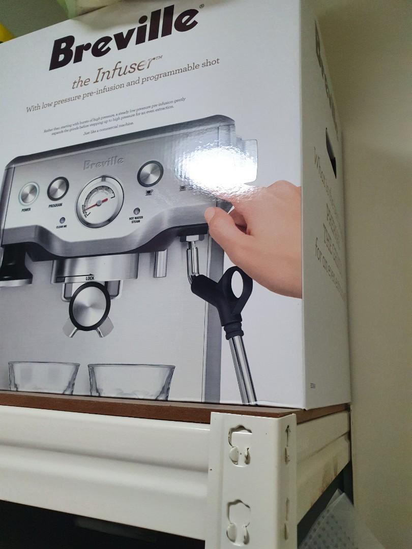 Breville Infuser espresso coffee machine + warranty + free grinder