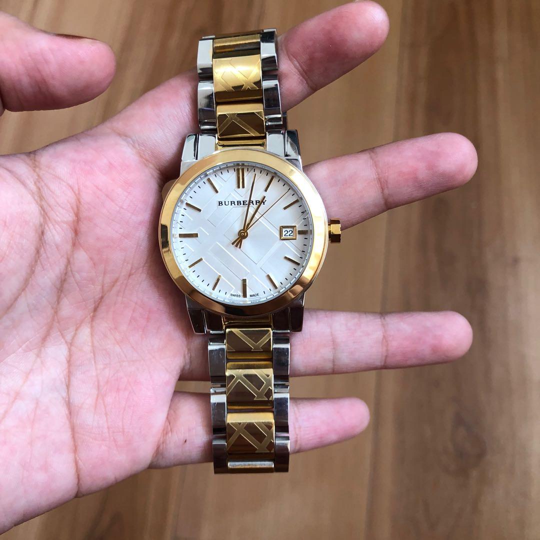 Two tone clearance burberry watch