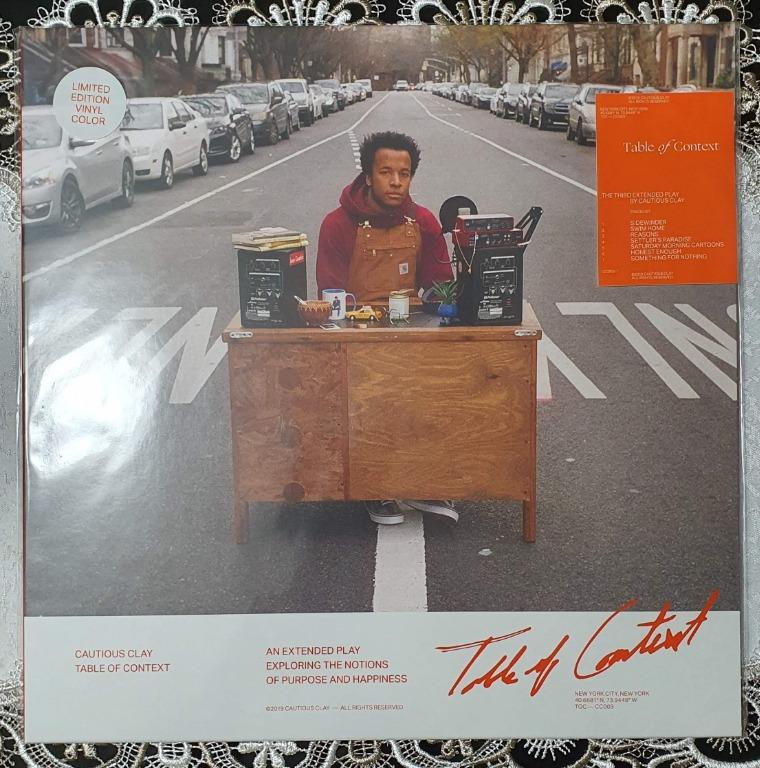 Cautious Clay - Table Of Context Vinyl LP (Category: Vinyls) located in Quezon City. Submitted by tagaretiro (Listing ID 1095978600, Image 1). Description: Album: Table Of Context Artist: Cautious Clay Condition: Brand-new. Sealed. Notes: Clear with Orange Splatter https://www.discogs.com/Cautious-Clay.../release/14482549 ***PLEASE READ BEFORE BUYING*** Seller Terms - 1.) Price is fixed unless you are buying in bulk. I WILL NOT reply to last pric