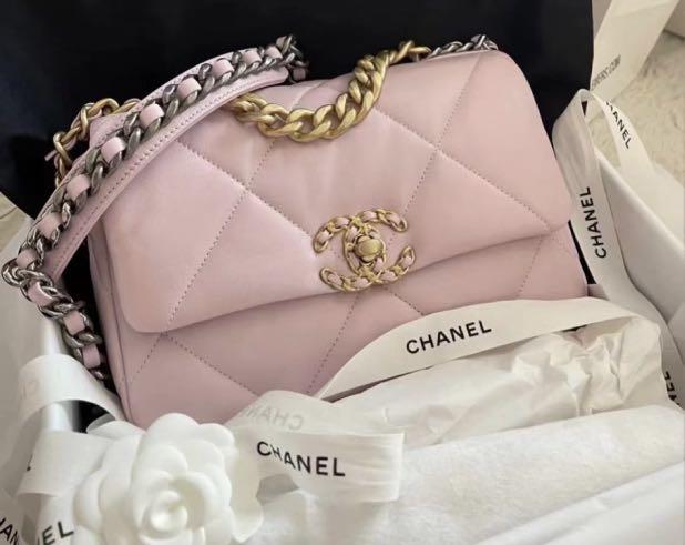 Chanel 19 bag small pink