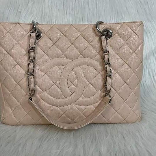 CHANEL GST in Light Pink• ✓💯% authentic ✓caviar leather