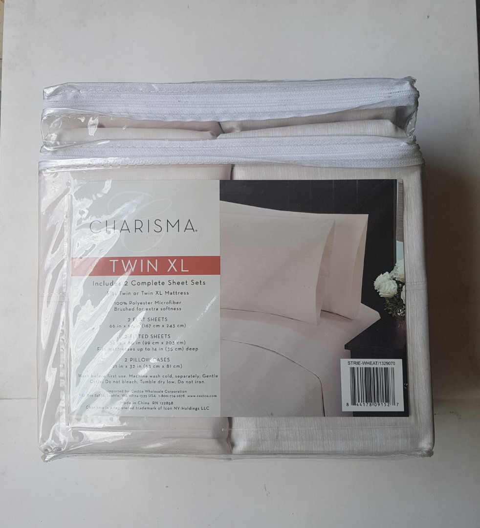 Charisma Twin Xl Bed Sheet Sets 2 Pack, Twin Xl Bed Sheets Set