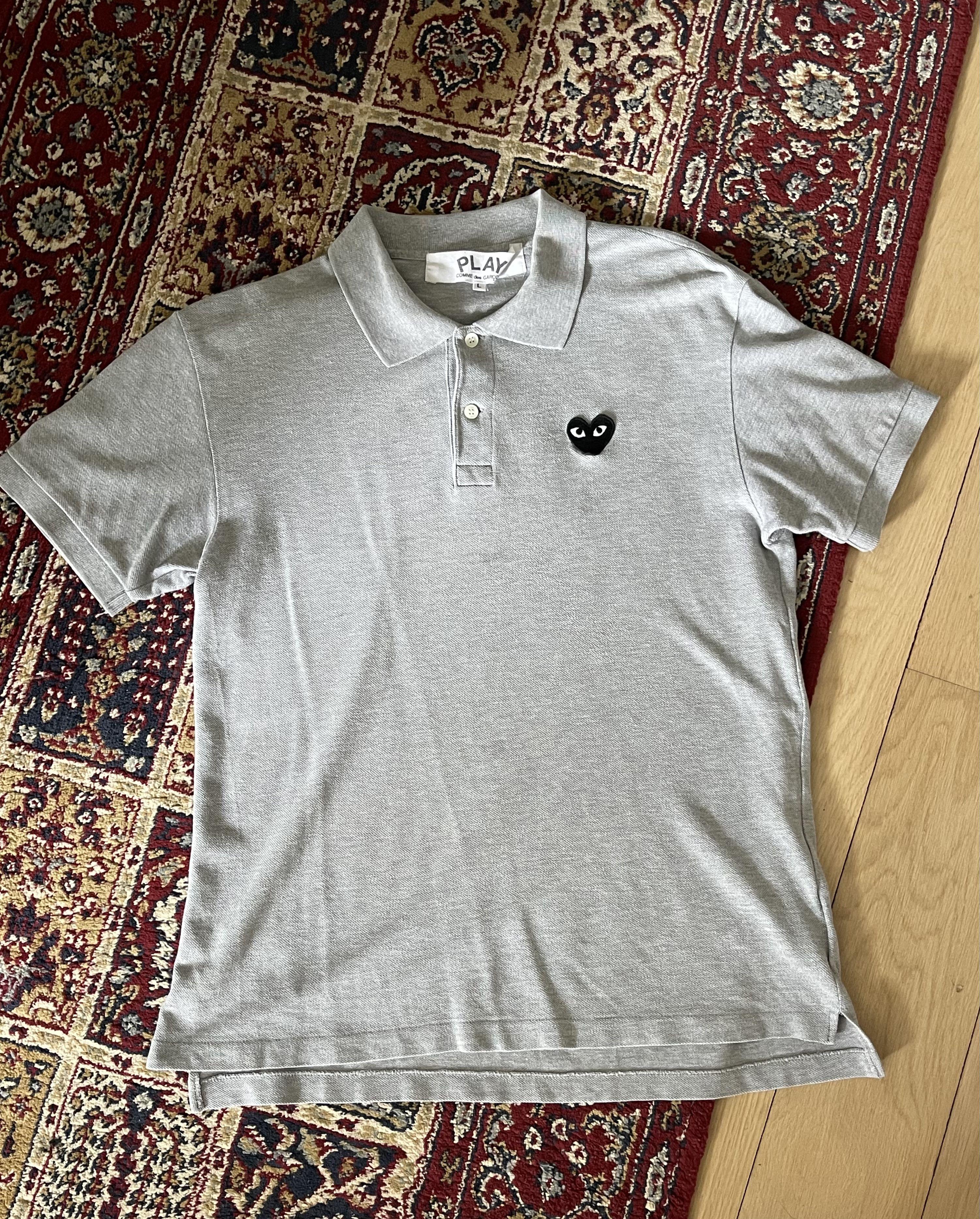 cdg polo tee