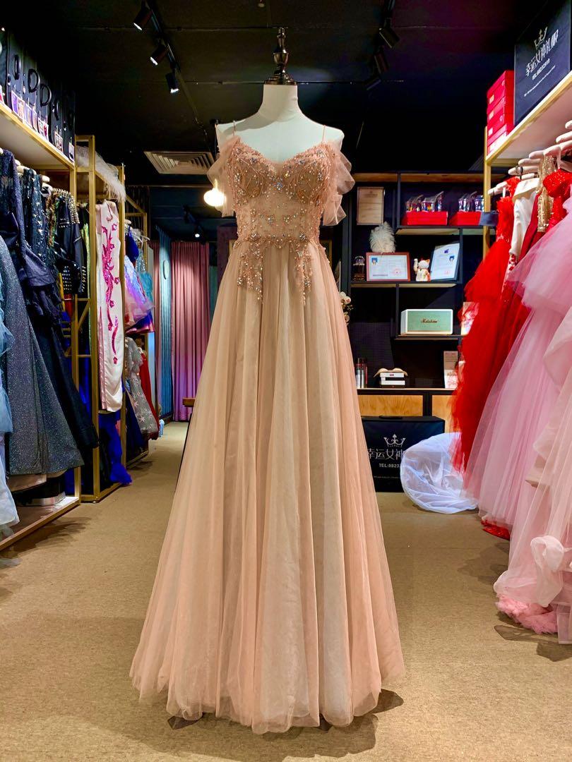 a line evening dresses