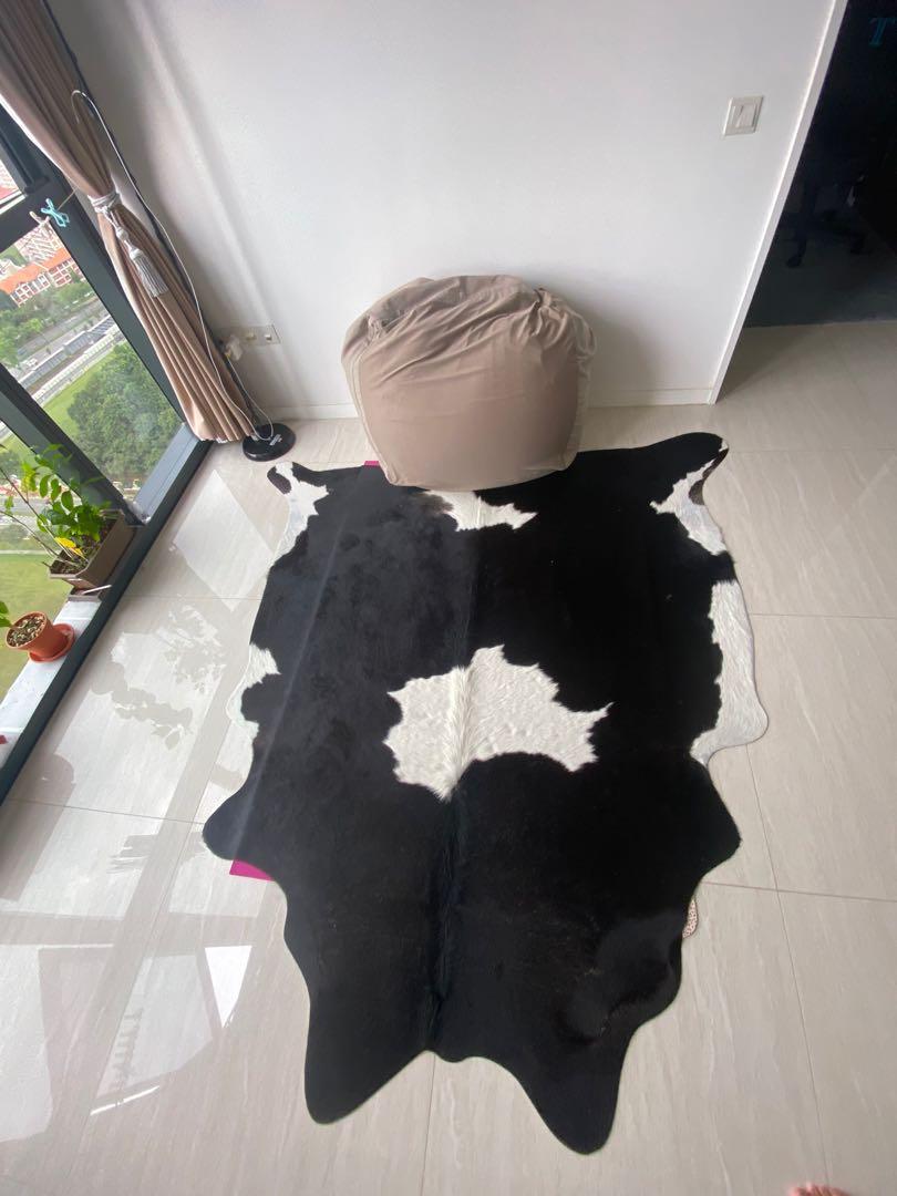 Cow Skin Carpet (AuthenticBrazilian), Furniture & Home Living, Home