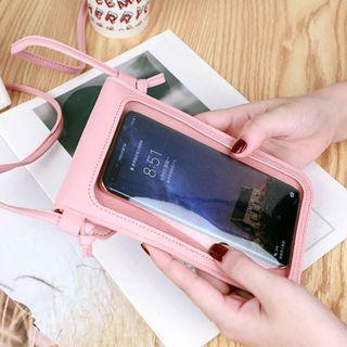 Crossbody see through pouch for phones