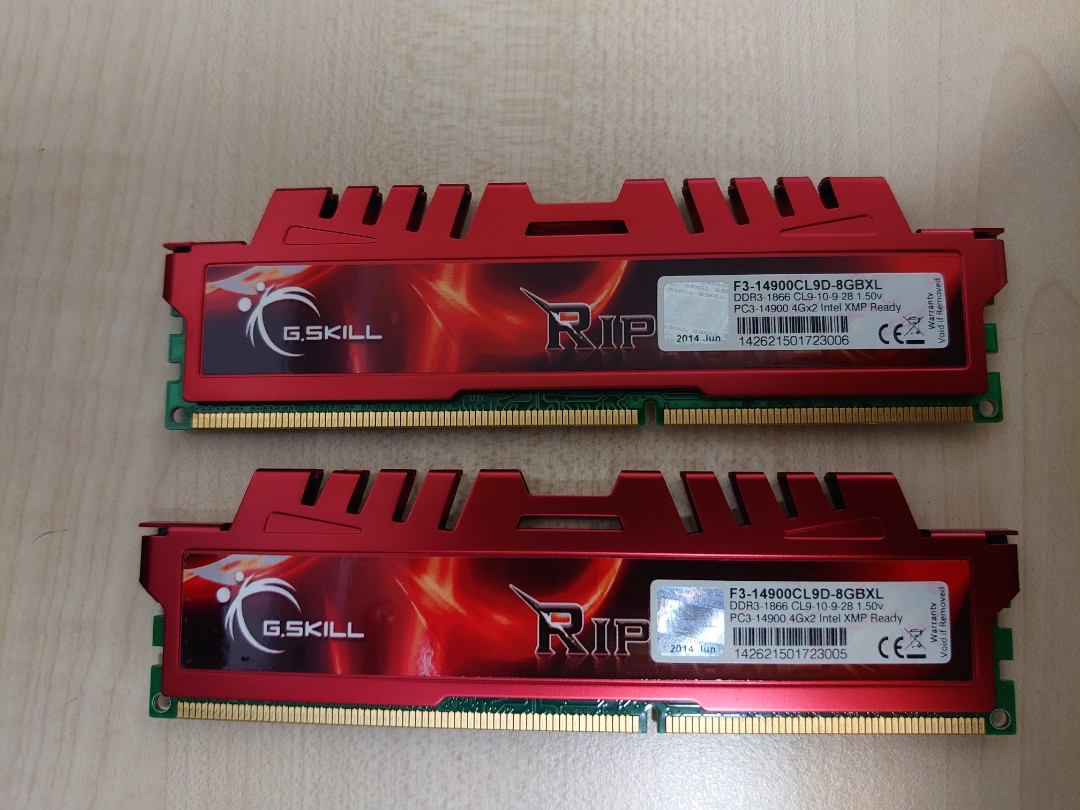 DDR3 1866 8GB G.Skill Ripjaws Computers Tech Parts