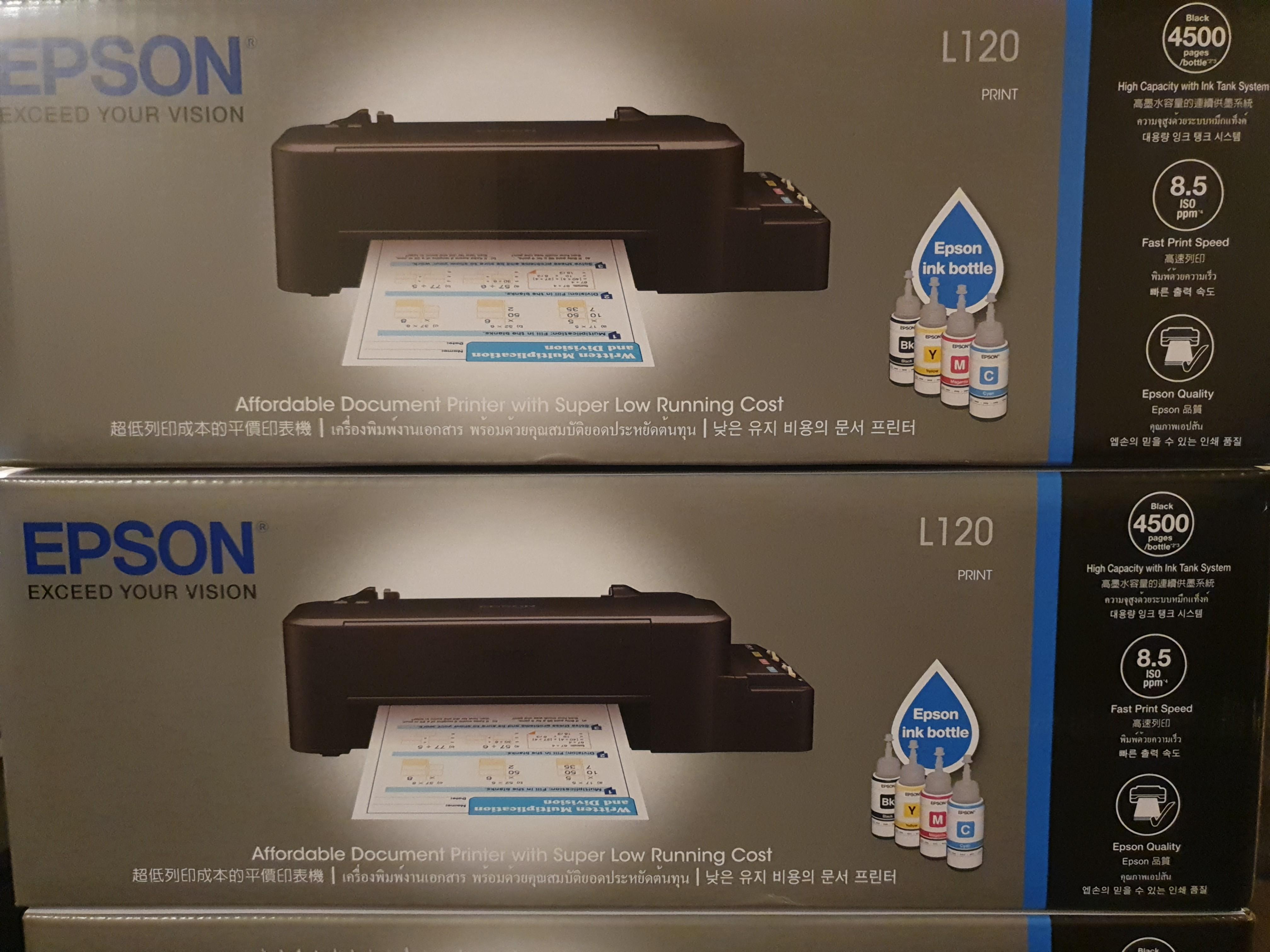 Epson L120 Single Function Ink Tank Printer Bnew Computers And Tech Printers Scanners And Copiers 4869