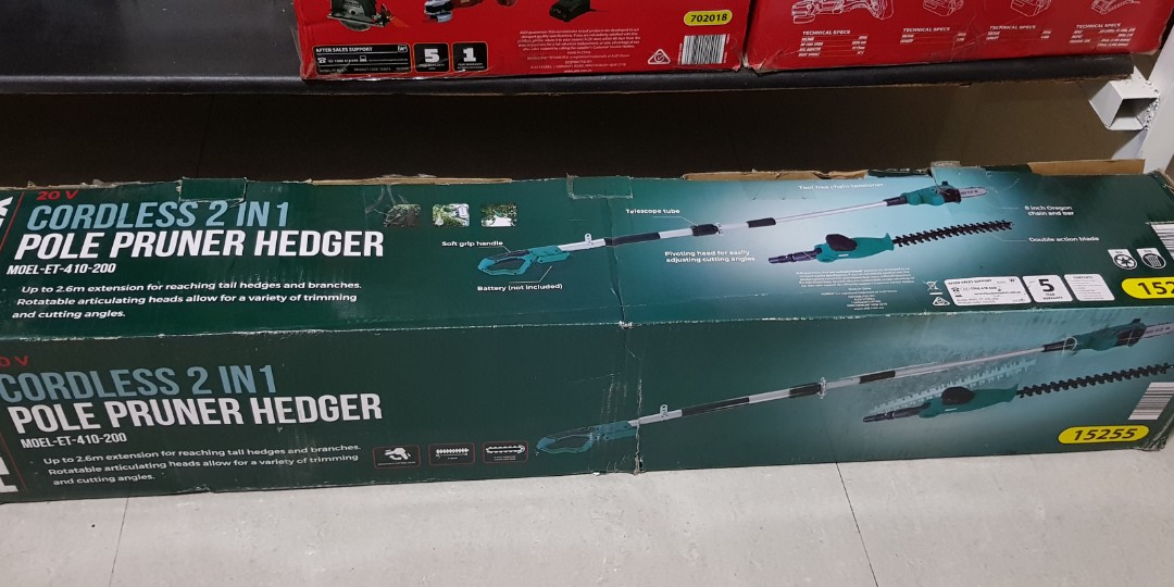 Ferrex cordless pole clearance saw