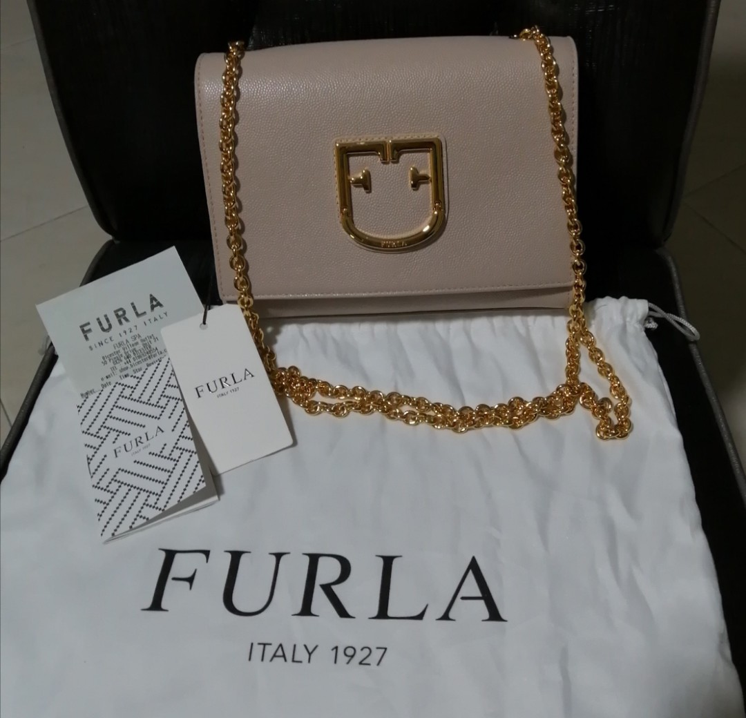 Furla Women's Furla Viva Mini Pochette Bag - Grey