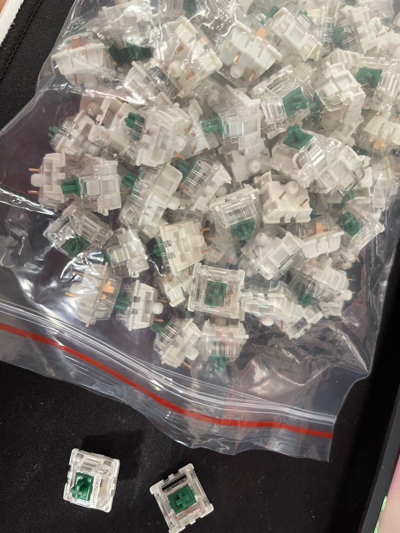 Gateron Green mechanical keyboard switches x120, Computers & Tech