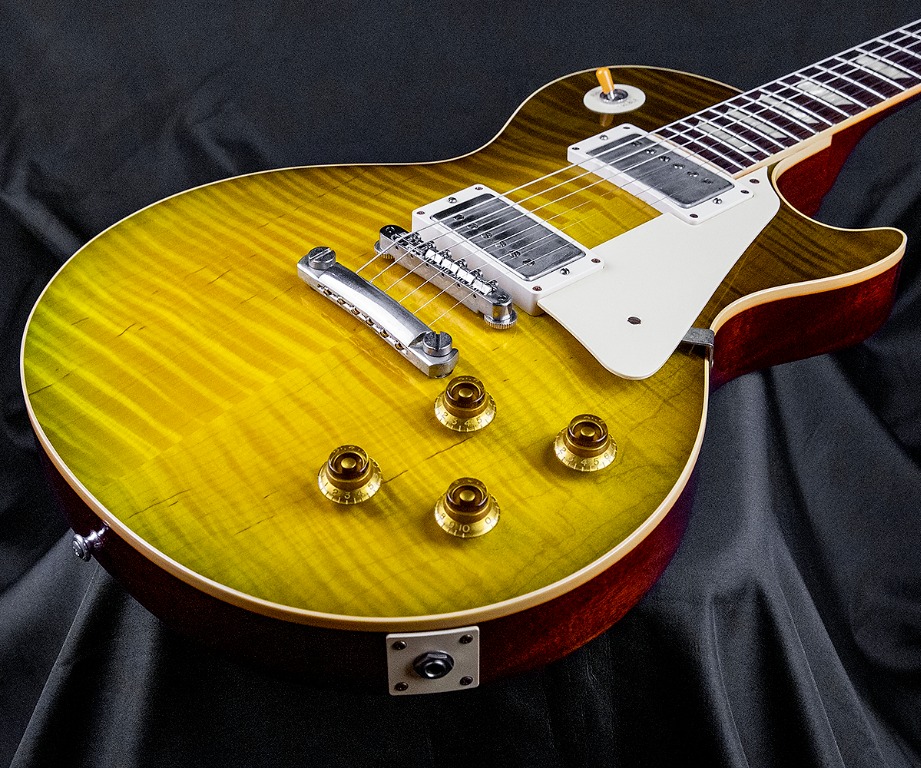 Gibson les paul green lemon fade top