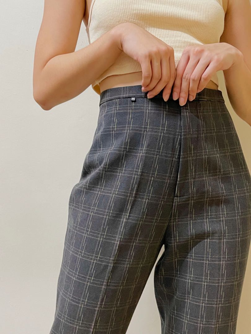 Here On Business Plaid Pants - Black/White | Black and white pants,  Patterned pants outfit, Stylish work outfits