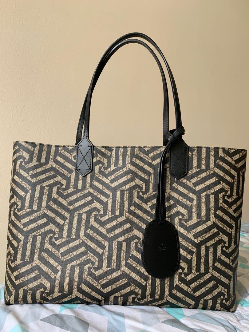 Gucci Caleido Reversibile Tote Bag Barang Mewah Tas Dompet di
