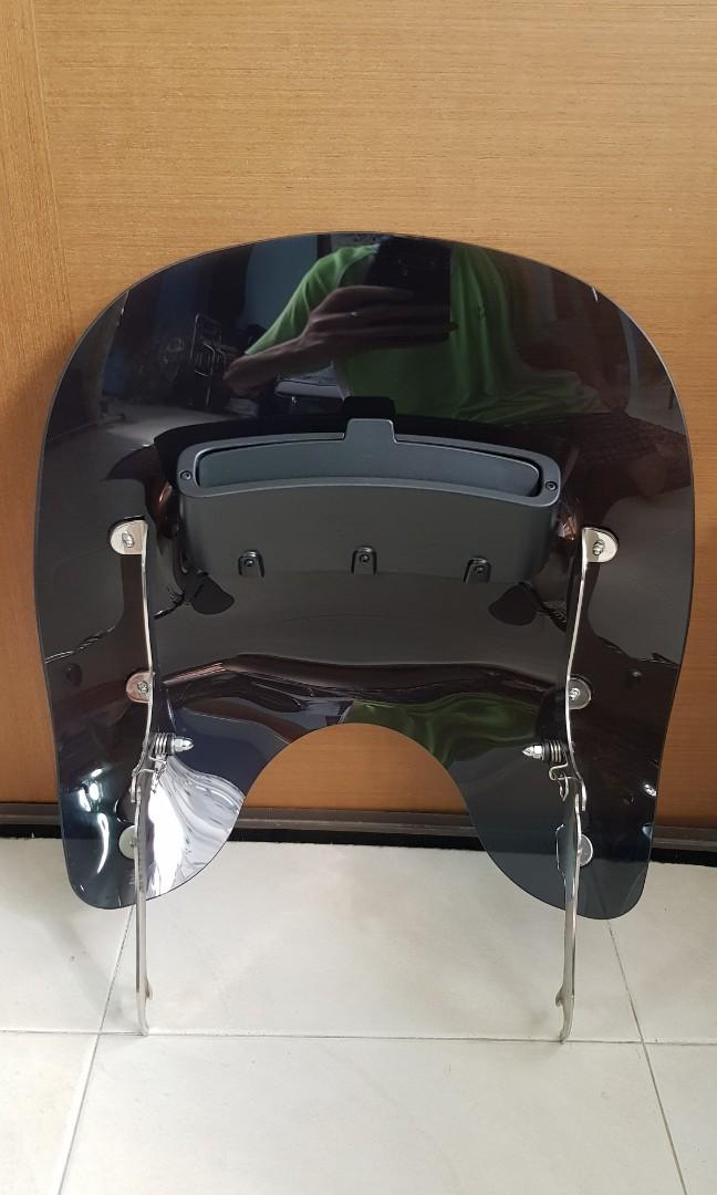 Harley softail or Fatboy quick release vented windshield Motorcycles Motorcycle Accessories on Carousell