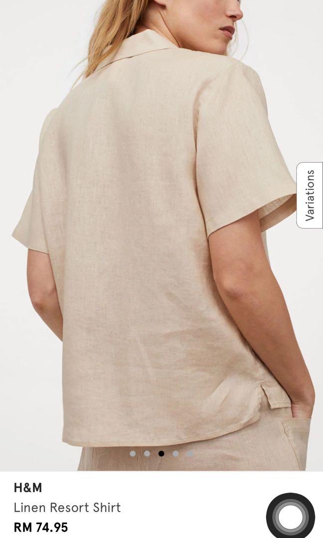 H and cheap m linen top