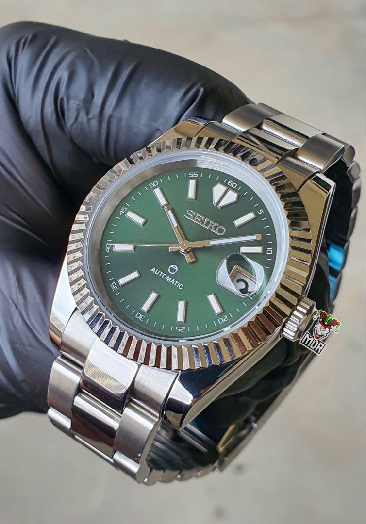 Hunter Green DJ Seiko Mod, Men's Fashion, Watches & Accessories, Watches on  Carousell