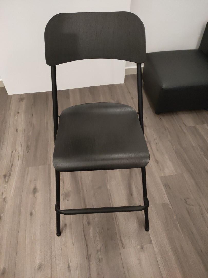 IKEA FRANKLIN FOLDABLE BAR CHAIR, Furniture & Home Living, Furniture