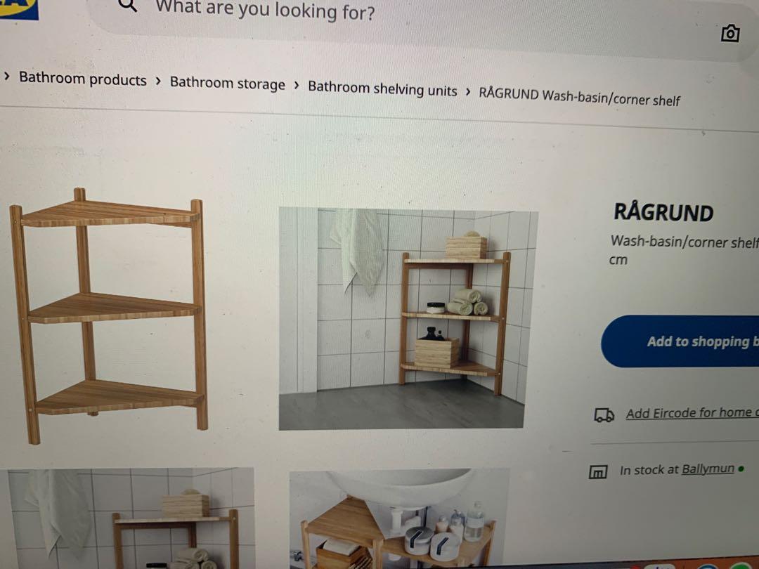 Ikea rågrund corner shelf store
