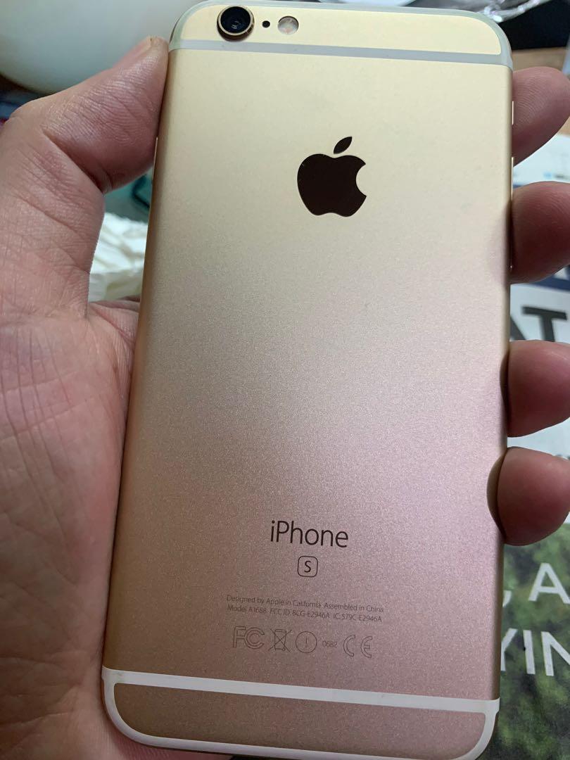 iPhone 6s 64gb new battery (Category: iPhone 6 Series) located in Makati City. Submitted by edwin34 (Listing ID 1095998458, Image 2). Description: iPhone 6s 64 gb Gold Factory unlocked running latest iOS 14.6 Newly replaced battery (June 22, 2021) 100% battery health as of the posting of this ad. Yoobao replacement battery Re sealed with sealing tape to ensure dust and water resistance No issues.