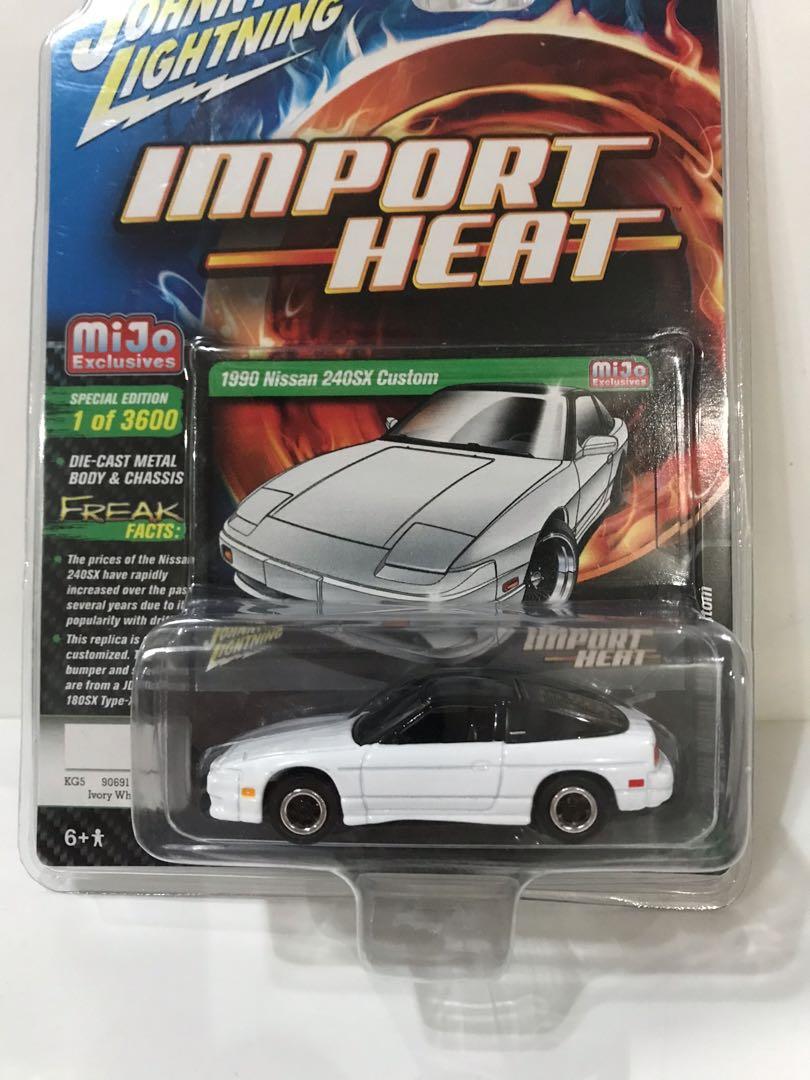 Johnny Lightning Nissan 240sx white diecast toy car hotwheels Hobbies Toys Toys Games on Carousell