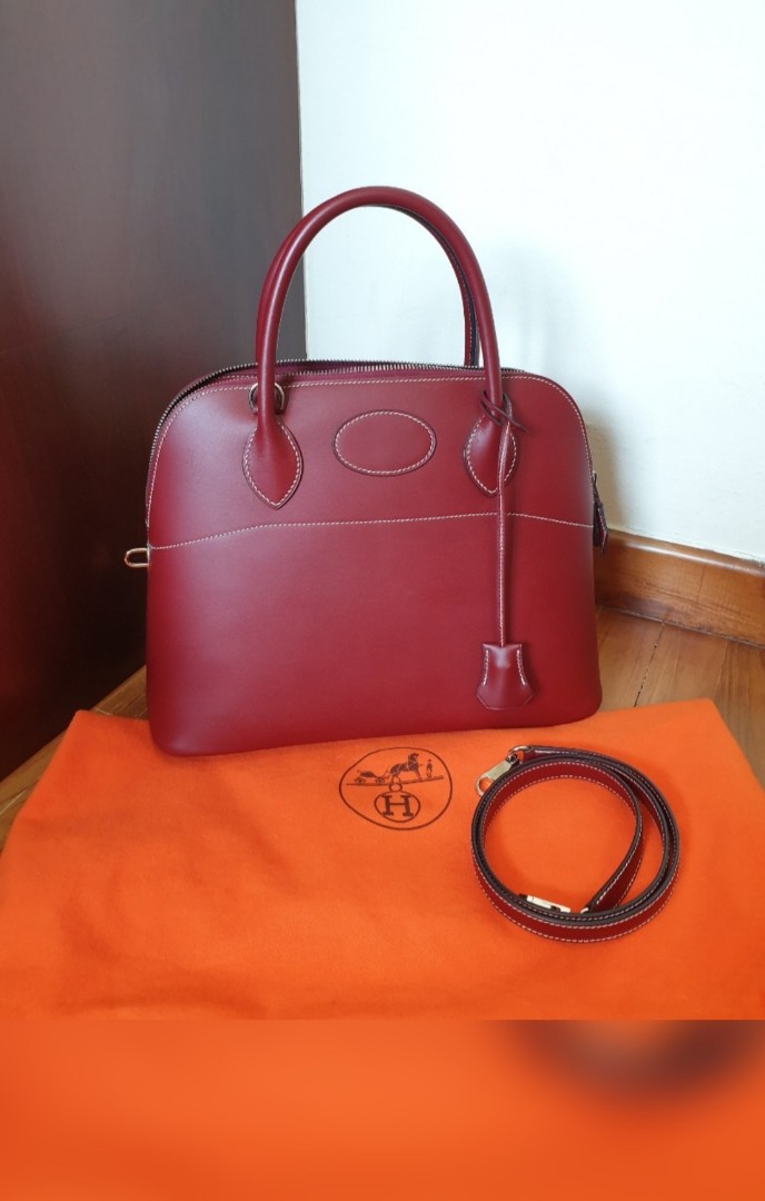 Last Price to GO 80 New Rare HERMES Bolide 31 Rouge H PHW