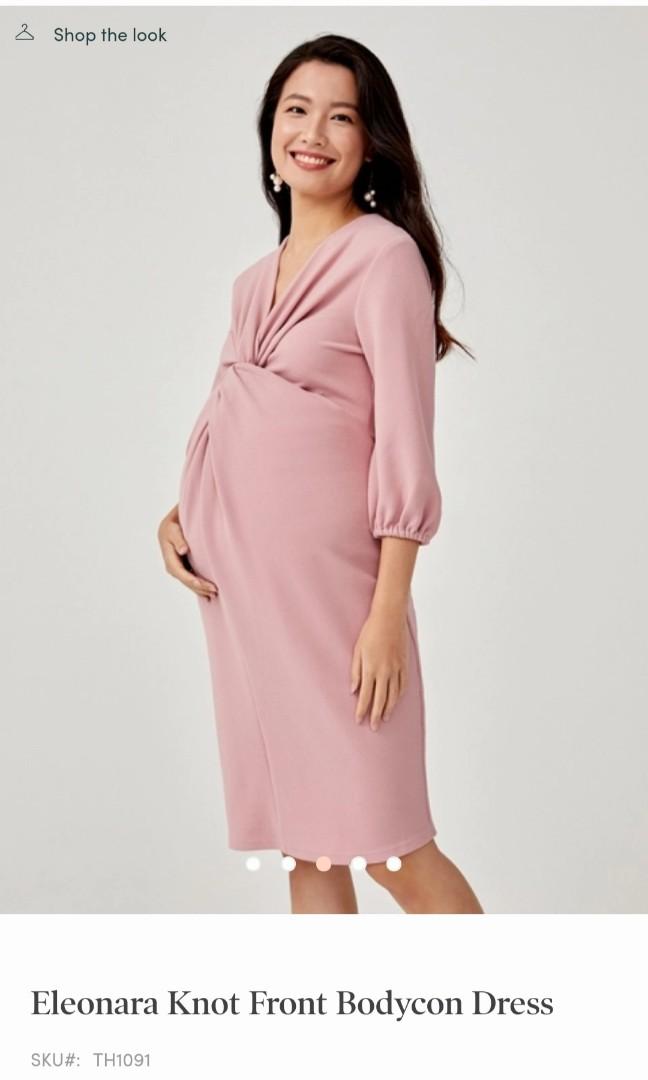 Knot front bodycon sales dress