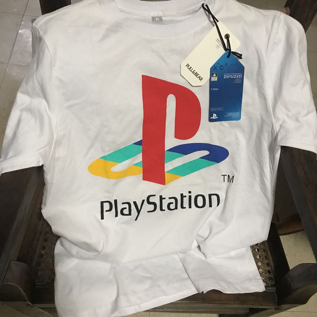 Limitededition Official Licensed Playstation Tshirt Pull&bear fits to Medium/Large size, Men's Fashion, & Sets, Tshirts & Shirts on Carousell