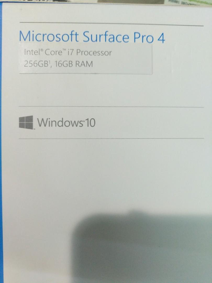 Microsoft Surface Pro 4 (i7, 16GB,256GB), Computers & Tech, Laptops