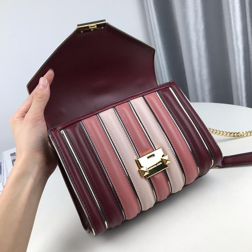 Whitney tricolor quilted clearance leather shoulder bag