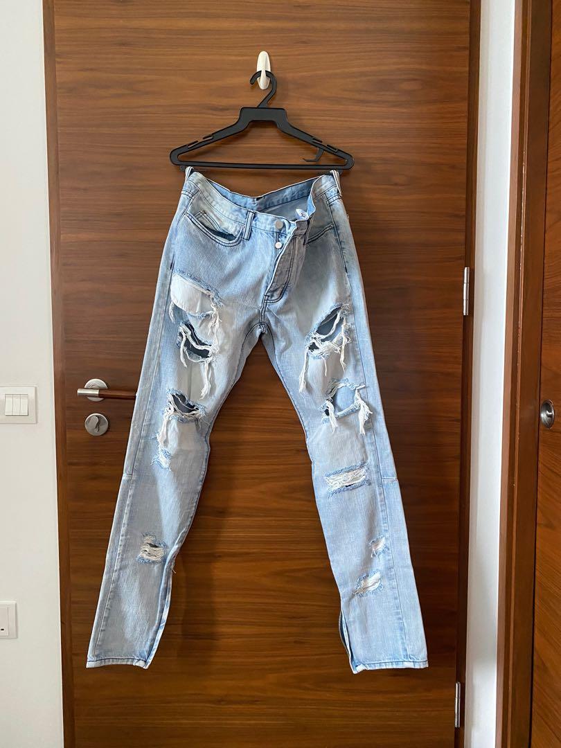 Mnml cheap distressed jeans