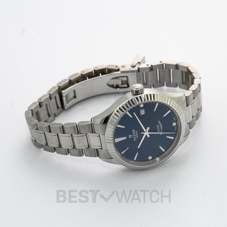 NEW Tudor Style Automatic Blue Dial Stainless Steel Men s Watch